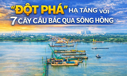 Hà Nội: 'Đột phá' hạ tầng với 7 cây cầu bắc qua sông Hồng