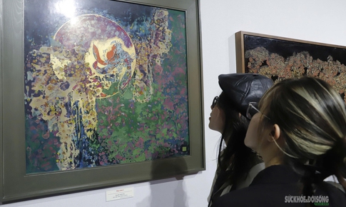 Sơn mài kể chuyện quê hương và người chiến sĩ