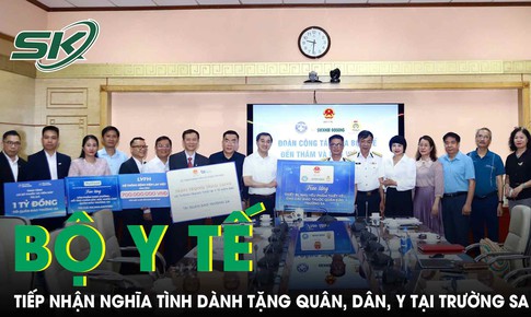 Hơn 5,7 tỉ đồng sẽ được Đoàn công tác ngành Y tế trao tặng quân, dân y tại Quần đảo Trường Sa