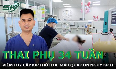 Thai phụ 34 tuần viêm tụy cấp được lọc máu kịp thời qua cơn nguy kịch