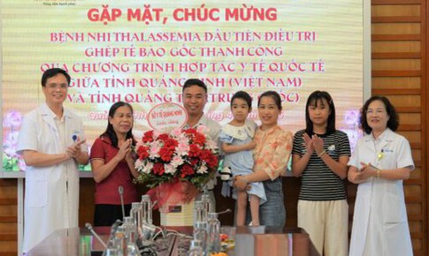 Bệnh nhân đầu tiên ở Quảng Ninh mắc Thalassemia được chữa khỏi bệnh