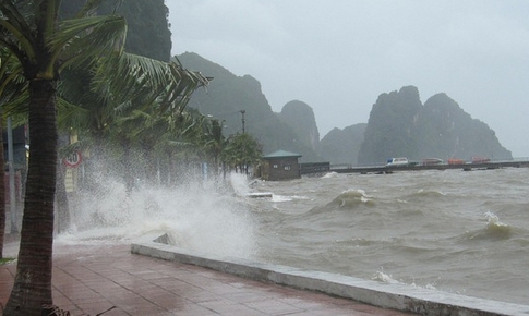 Cảnh báo dông lốc và mưa lớn vùng biển Quảng Ninh và Hải Phòng