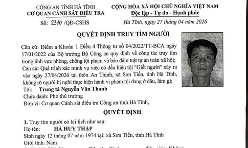 Truy tìm nghi phạm liên quan vụ án mạng khiến một phụ nữ tử vong