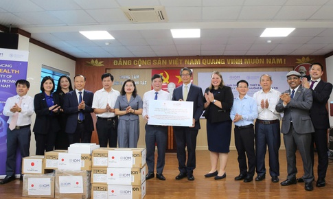 Hà Tĩnh tiếp nhận nguồn viện trợ y tế 2,28 tỷ đồng