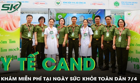 Điểm sáng lực lượng Y tế Công an nhân dân tại Ngày Sức khỏe toàn dân 7/4