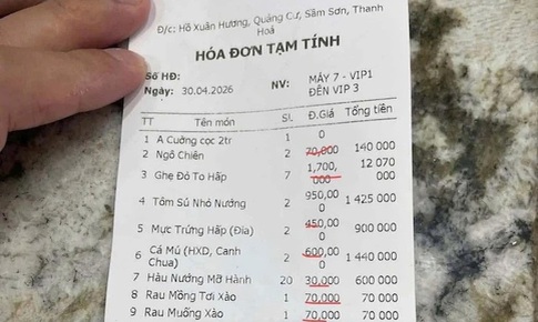 Người trong cuộc nói gì về hóa đơn gần 18 triệu đồng tại Sầm Sơn?