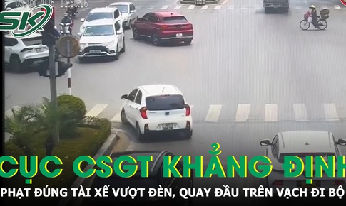 Cục CSGT khẳng định phạt đúng tài xế vượt đèn, quay đầu trên vạch đi bộ