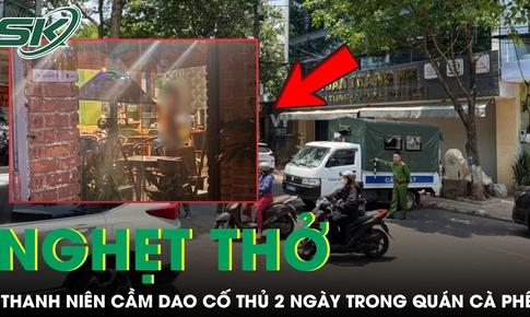 Khống chế nam thanh niên cầm dao cố thủ gần 2 ngày trong quán cà phê