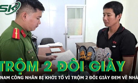 Khởi tố nam công nhân trộm 2 đôi giày của công ty về nhà cất giấu