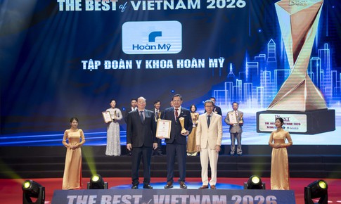 Tập đoàn Y khoa Hoàn Mỹ được vinh danh 'Hệ thống Y khoa tốt nhất Việt Nam 2026'