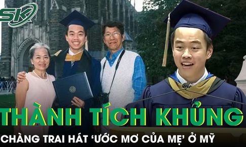 Chàng trai hát ‘Ước mơ của mẹ’ trong lễ tốt nghiệp ở Mỹ gây sốt với thành tích học tập cực khủng