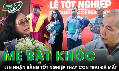 Người mẹ bật khóc khi nhận bằng tốt nghiệp thay con trai mãi dang dở tuổi 19