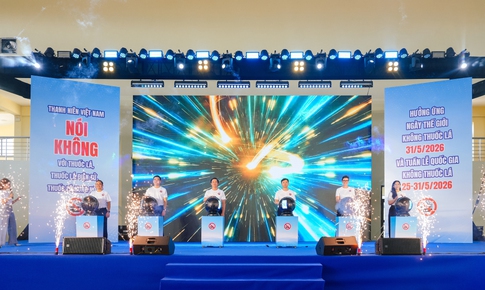 Hơn 1.500 thanh niên hưởng ứng chiến dịch nói không với thuốc lá thế hệ mới