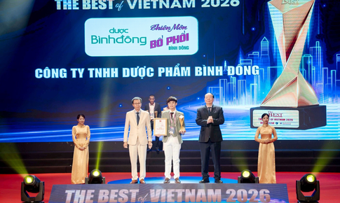 Dược Bình Đông công nhận tại The Best of Vietnam 2026