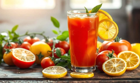 Lợi ích bất ngờ khi uống nước chanh cà chua trong mùa hè
