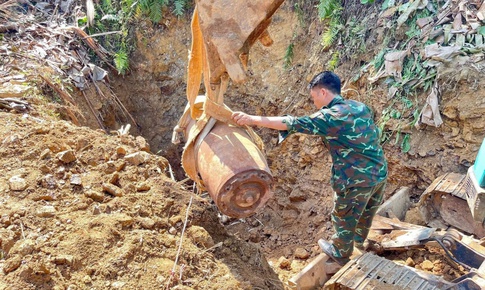 Tiêu hủy quả bom M117 sức công phá lớn còn sót lại sau chiến tranh ở Lào Cai