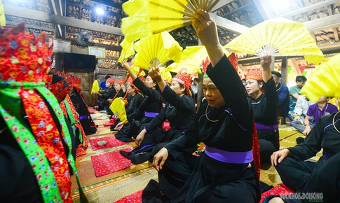Nghi lễ 'Son tràng' trong tín ngưỡng Then của người Tày Bình Liêu