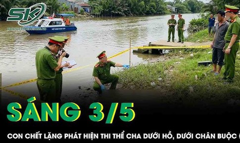 Con trai chết lặng phát hiện thi thể cha dưới hồ, chi tiết cục đá buộc chân gây rúng động