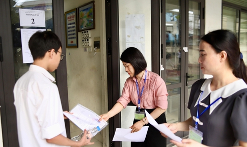 Ngày thi đầu vào 10 tại Hà Nội: Hai trường hợp vi phạm quy chế