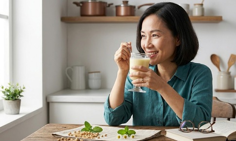 5 lý do phụ nữ tuổi 40 nên uống sữa đậu nành để trẻ hoá da