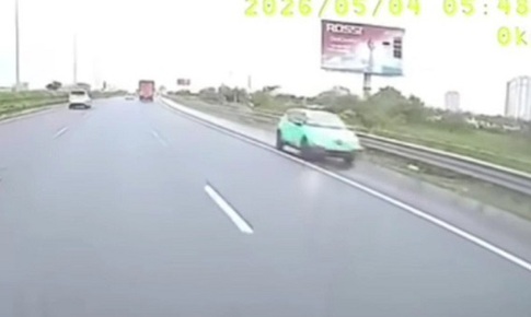 Xử phạt 35 triệu đồng tài xế taxi công nghệ đi ngược chiều trên tuyến cao tốc Pháp Vân - Cao Bồ