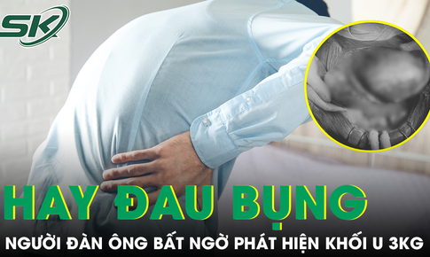 Thỉnh thoảng đau bụng, người đàn ông bất ngờ phát hiện khối u 3kg