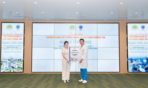 ISOCERT cấp chứng nhận ISO/IEC 27001:2022 cho Bệnh viện Đa khoa Hồng Ngọc - Phúc Trường Minh