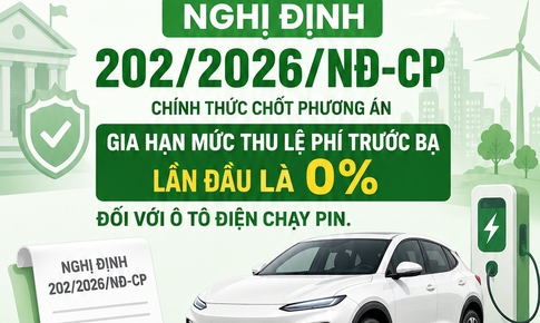 Từ 1/7, loại ô tô điện nào được hưởng chính sách ưu đãi miễn lệ phí trước bạ?