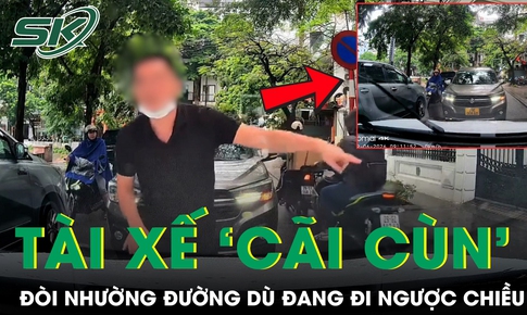 Tài xế gây tranh cãi khi 'cãi cùn', đòi nhường đường dù đang đi ngược chiều