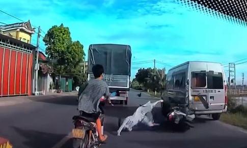 Xe máy tông thẳng vào đuôi xe khách đang đỗ ven đường tại Hưng Yên, 2 người tử vong