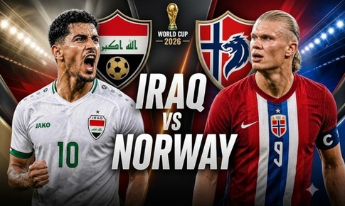 Kênh và link xem trực tiếp Iraq vs Na Uy - World Cup 2026 ngày 17/6