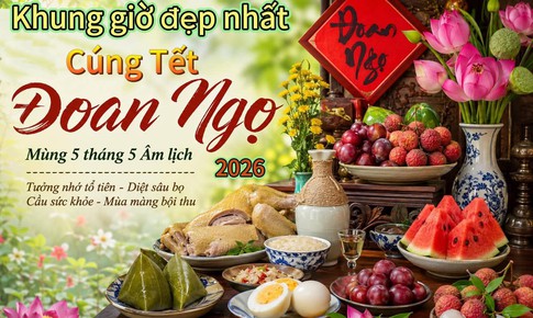 3 khung giờ đẹp nhất cúng Tết Đoan Ngọ 2026 để tăng may mắn