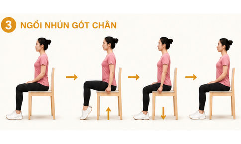 Hướng dẫn 4 bài tập nhún gót chân giúp tăng tuần hoàn máu, giảm tê chân