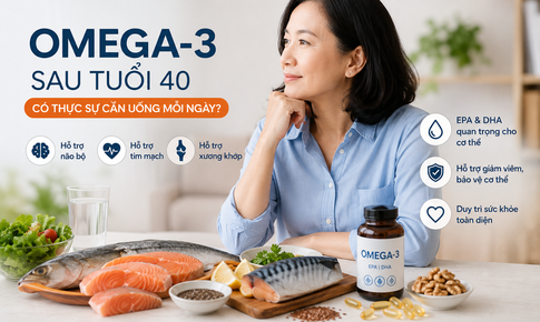 Người trên 40 tuổi có cần uống omega-3 mỗi ngày?
