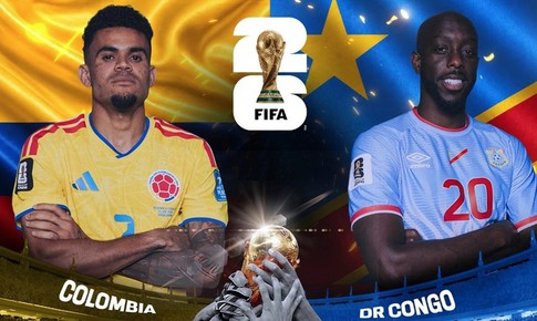 Kênh và link xem trực tiếp Colombia vs Congo - World Cup 2026 ngày 24/6