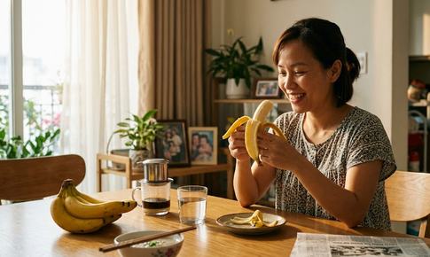 Điều gì xảy ra khi ăn chuối vào buổi sáng mỗi ngày?