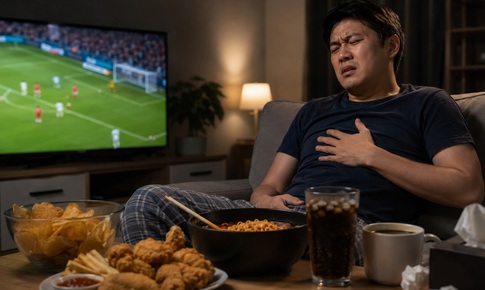 4 kiểu ăn sau 23h dễ bị trào ngược dạ dày?