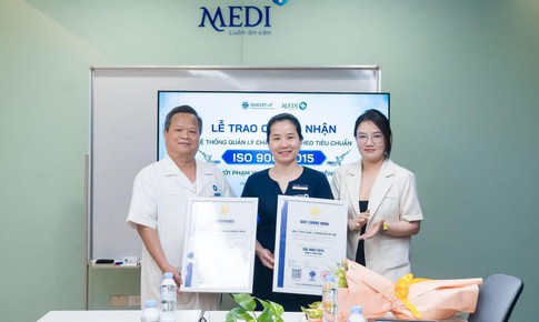 MEDIPLUS được ISOCERT cấp chứng nhận hệ thống quản lý chất lượng theo tiêu chuẩn ISO 9001:2015