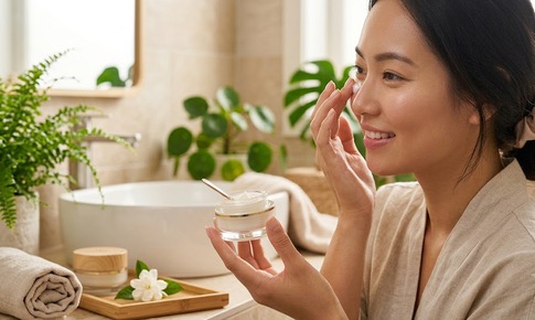 Vì sao nên thoa kem dưỡng mắt vào buổi tối?