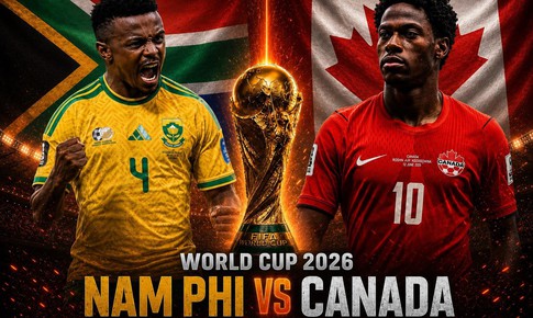 Kênh và link xem trực tiếp Nam Phi vs Canada - vòng 1/16 World Cup 2026 ngày 29/6