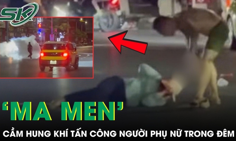 Người phụ nữ bị ‘ma men’ cầm hung khí tấn công trong đêm, cảnh sát phải khống chế khẩn cấp