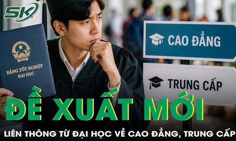 Bộ GD&amp;ĐT đề xuất liên thông ngược từ đại học về cao đẳng, trung cấp