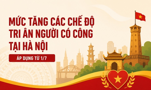 Mức tăng các chế độ tri ân người có công tại Hà Nội từ 1/7