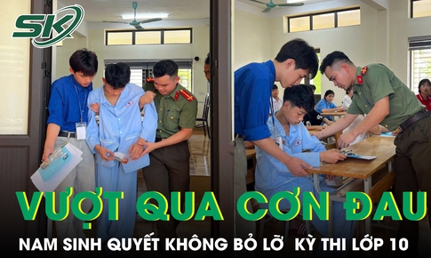 Xúc động nam sinh vượt qua cơn đau sau ca mổ, quyết không bỏ lỡ kỳ thi lớp 10
