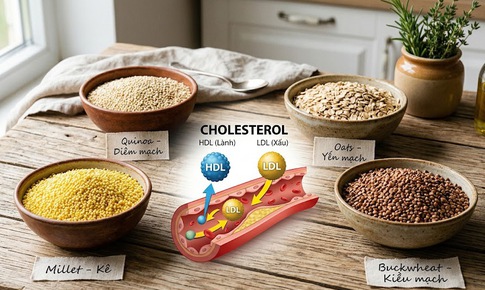 7 loại ngũ cốc nguyên hạt giúp cải thiện cholesterol