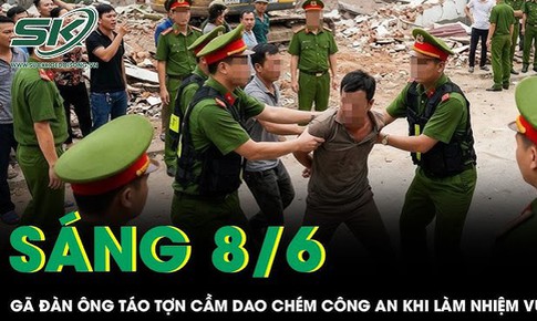 Trung tá Cảnh sát cơ động bị chém khi làm nhiệm vụ, 'kẻ thủ ác' bị quật ngã ngay tại chỗ