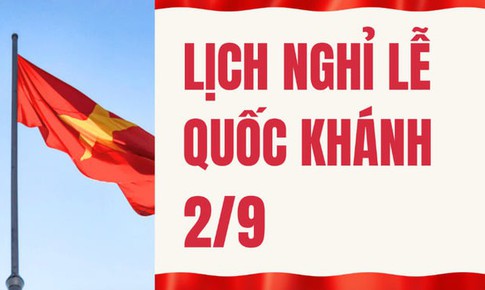 Chính thức: Nghỉ 5 ngày dịp Quốc khánh 2/9