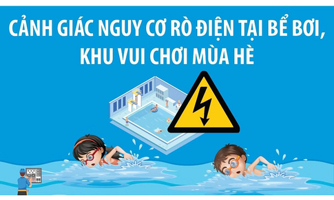 Cảnh giác nguy cơ rò điện tại bể bơi, khu vui chơi mùa Hè
