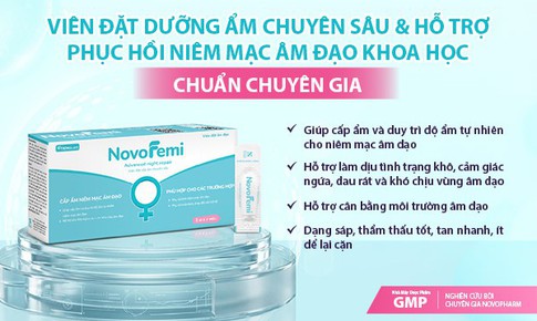 Viên đặt Novofemi Advanced Night Repair - Giải pháp hỗ trợ cải thiện khô âm đạo khoa học ở phụ nữ sau sinh, mãn kinh