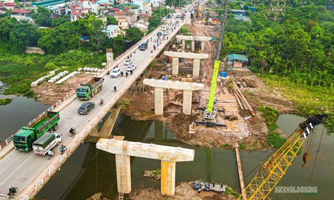Lộ diện cầu Mai Lĩnh mới sau gần một năm thi công